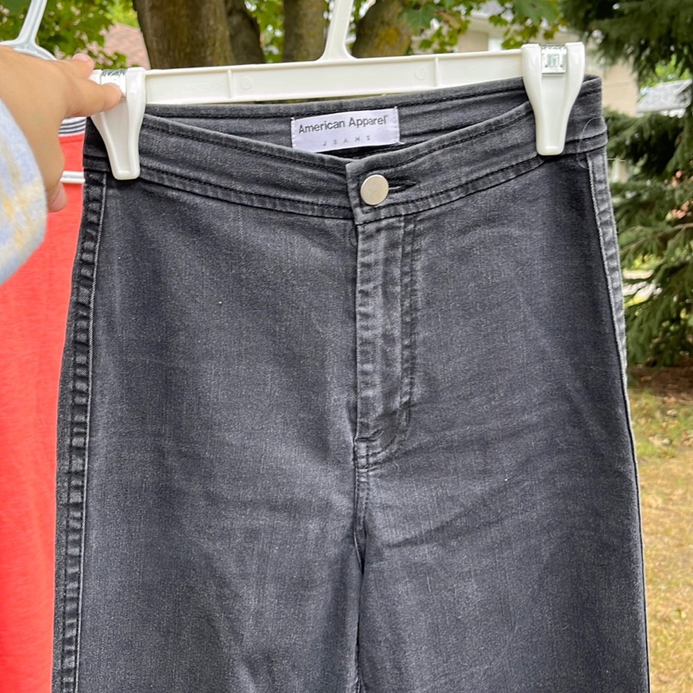 American apparel easy jeans in faded black - 2 pairs of size XS